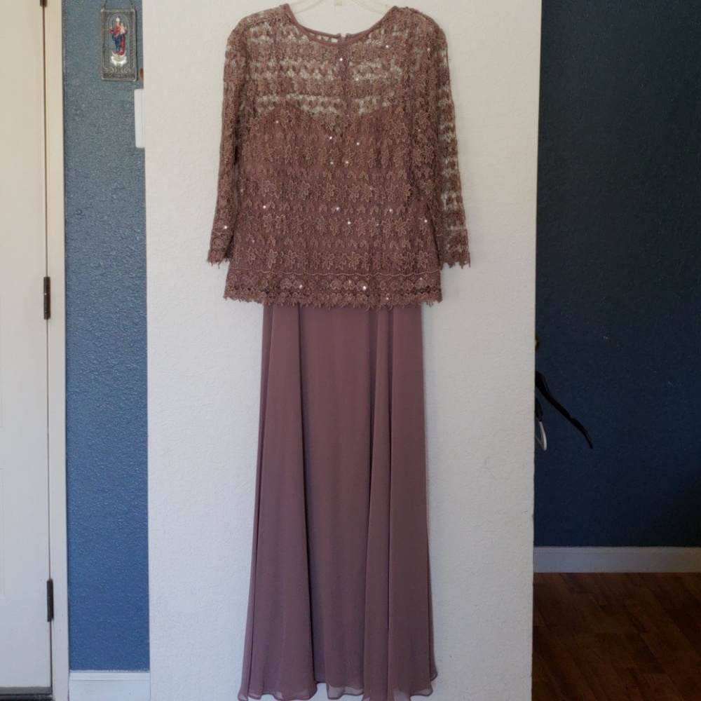NOX elegant mocha long dress size 2XL